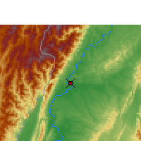 Nearby Forecast Locations - Homalin - Mapa