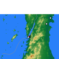 Nearby Forecast Locations - Ranong - Mapa
