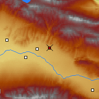 Nearby Forecast Locations - Gulja - Mapa