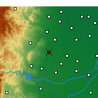 Nearby Forecast Locations - Handan - Mapa