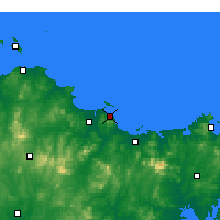 Nearby Forecast Locations - Yantái - Mapa