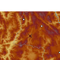 Nearby Forecast Locations - Menglian Dai - Mapa