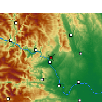 Nearby Forecast Locations - Yichang - Mapa
