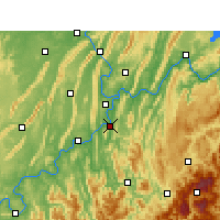 Nearby Forecast Locations - Ba Xian - Mapa