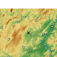 Nearby Forecast Locations - Jishou - Mapa