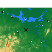 Nearby Forecast Locations - Yiyang - Mapa