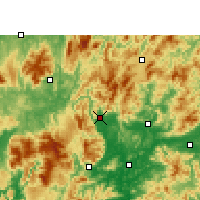Nearby Forecast Locations - Lechang - Mapa