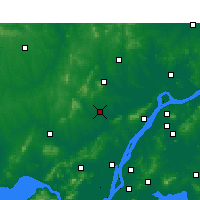 Nearby Forecast Locations - Quánjiāo Xiàn - Mapa