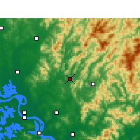 Nearby Forecast Locations - Luotian - Mapa