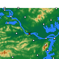 Nearby Forecast Locations - Wuxue - Mapa
