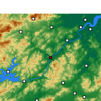 Nearby Forecast Locations - Tonglu - Mapa