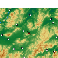 Nearby Forecast Locations - Dongyang - Mapa