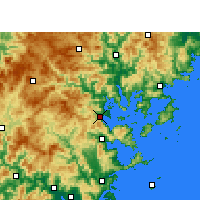 Nearby Forecast Locations - Ningde - Mapa