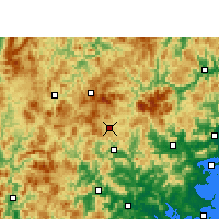 Nearby Forecast Locations - Dehua - Mapa