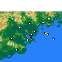 Nearby Forecast Locations - Shantou - Mapa