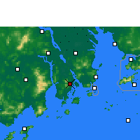 Nearby Forecast Locations - Doumen - Mapa