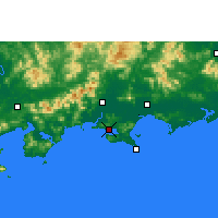 Nearby Forecast Locations - Shanwei - Mapa