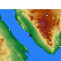 Nearby Forecast Locations - El Tor - Mapa