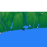 Nearby Forecast Locations - Cotonú - Mapa