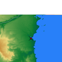 Nearby Forecast Locations - Mocimboa da Praia - Mapa