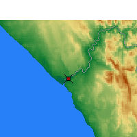 Nearby Forecast Locations - Alexander Bay - Mapa