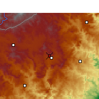 Nearby Forecast Locations - Kokstad - Mapa