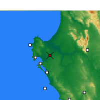 Nearby Forecast Locations - Langebaan. - Mapa