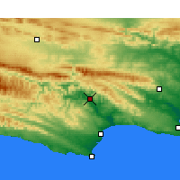 Nearby Forecast Locations - Patensie - Mapa