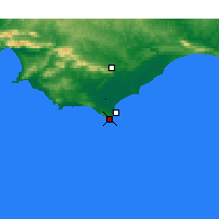 Nearby Forecast Locations - Cabo de las Agujas - Mapa