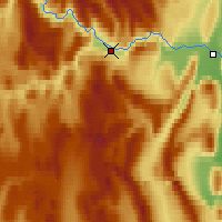 Nearby Forecast Locations - Deadman Valley - Mapa