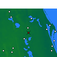 Nearby Forecast Locations - Orlando - Mapa