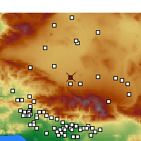 Nearby Forecast Locations - Palmdale - Mapa