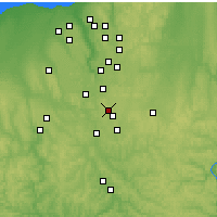 Nearby Forecast Locations - Akron - Mapa