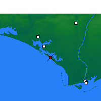 Nearby Forecast Locations - Tyndall - Mapa