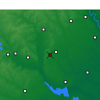 Nearby Forecast Locations - Cherryvale - Mapa