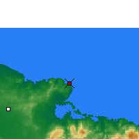 Nearby Forecast Locations - Punta Lucrecia - Mapa