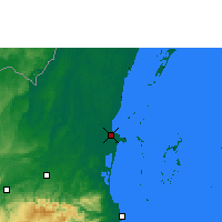 Nearby Forecast Locations - Ciudad de Belice - Mapa