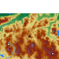 Nearby Forecast Locations - Santa Rosa de Copán - Mapa