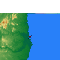 Nearby Forecast Locations - Canavieiras - Mapa