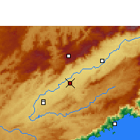 Nearby Forecast Locations - Taubaté - Mapa