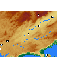 Nearby Forecast Locations - São José dos Campos - Mapa