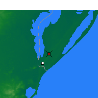 Nearby Forecast Locations - Santa Vitória do Palmar - Mapa