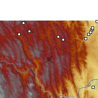 Nearby Forecast Locations - Vallegrande - Mapa