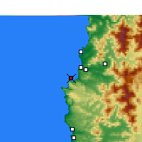 Nearby Forecast Locations - Punta Angeles - Mapa