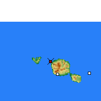 Nearby Forecast Locations - Tahití - Mapa