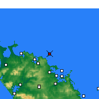 Nearby Forecast Locations - Islas Cavalli - Mapa