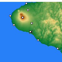 Nearby Forecast Locations - Hāwera - Mapa