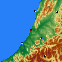 Nearby Forecast Locations - Greymouth - Mapa