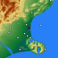 Nearby Forecast Locations - Kaiapoi - Mapa