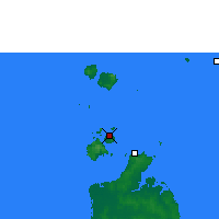 Nearby Forecast Locations - Horn Island - Mapa